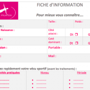 Fiche d'information Rose Pilates